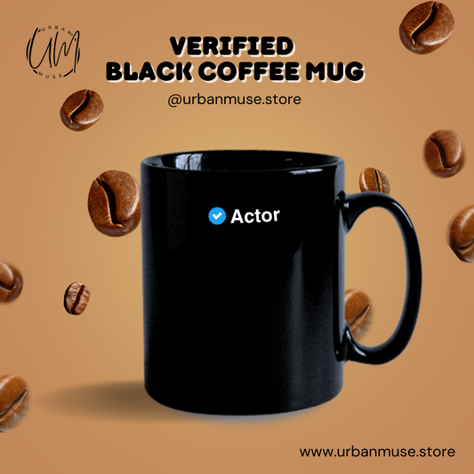 Actor Verified Black Coffee Mug