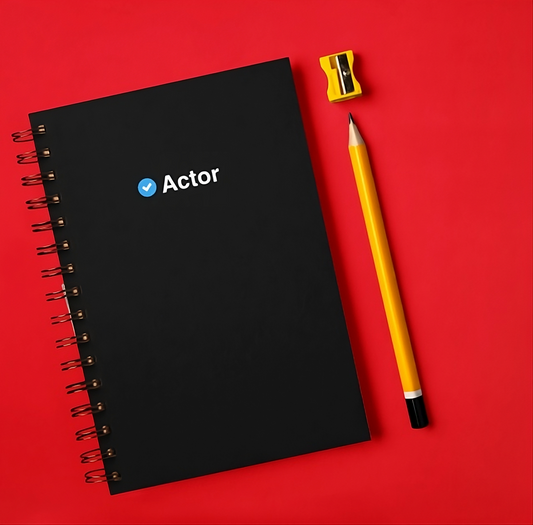 Actor Verified Spiral NotePad